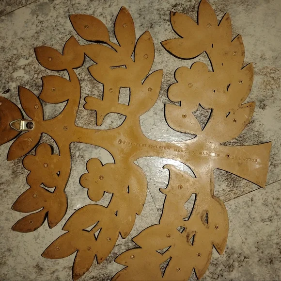 Vintage Mid Century Homco Tree Of Life Plastic Wall Hanging Decor 1960,S - Picture 3 of 4